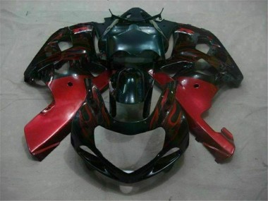 Schwarz Rot GSXR 600 / 750 K1 K2 K3 01-03 Motorrad Verkleidungen