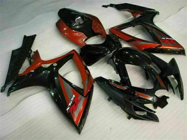 Schwarz Rot GSXR 600 / 750 K6 06-07 Motorrad Vollverkleidung Schwarz Rot GSXR 600 / 750 K6 06-07 Motorrad Vollverkleidung