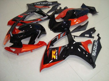 Schwarz Rot GSXR 750 K6 06-07 Motorrad Verkleidung