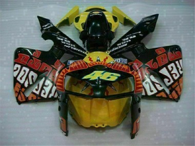Schwarz Rot Gelb 46 CBR 600 RR 05-06 Motorrad Verkleidungen