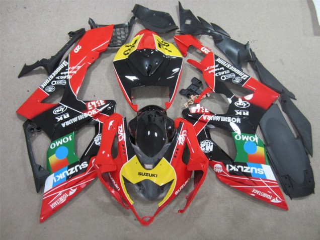 Schwarz Rot Gelb Jomo GSXR 600 K6 06-07 Motorrad Verkleidungen Schwarz Rot Gelb Jomo GSXR 600 K6 06-07 Motorrad Verkleidungen