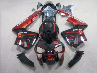Schwarz Rot RACARDI CBR 600 RR 03-04 Motorrad Verkleidungen