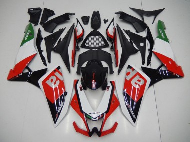 Schwarz Rot RSV4 09-15 Motorrad Verkleidung