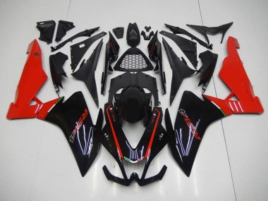 Schwarz Rot RSV4 09-15 Motorrad Verkleidungen & Plastik