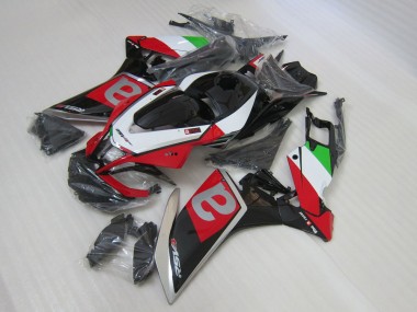 Schwarz Rot RSV4 09-15 Motorrad Vollverkleidung
