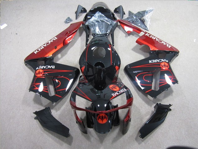 Schwarz Rot Racardi ZX10R 03-05 Motorrad Verkleidungen