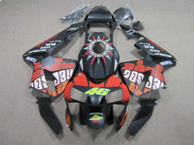 Schwarz Rot Repsol 46 CBR 600 RR 03-04 Motorrad Verkleidungen