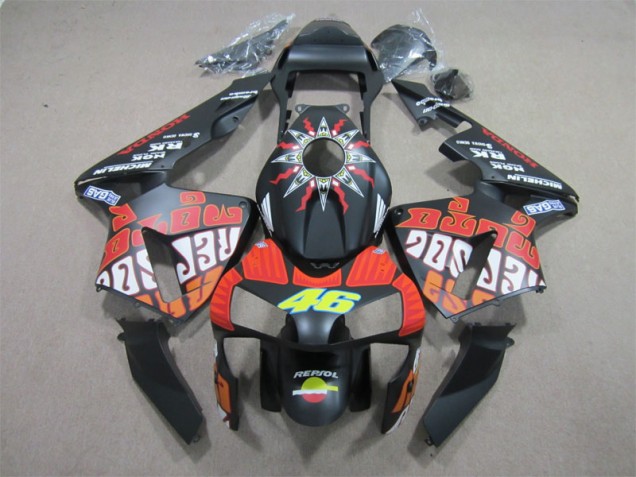 Schwarz Rot Repsol 46 CBR 600 RR 03-04 Motorrad Verkleidungen Schwarz Rot Repsol 46 CBR 600 RR 03-04 Motorrad Verkleidungen