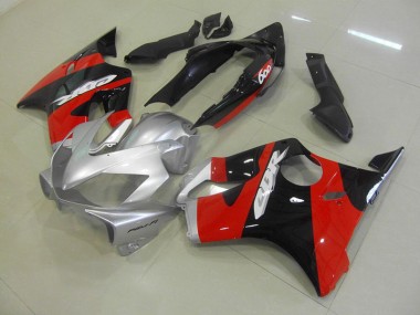 Schwarz Rot Silber CBR 600 F4i 04-07 Motorrad Vollverkleidung