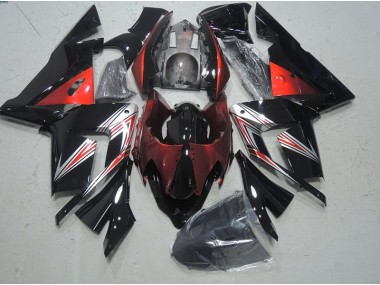 Schwarz Rot ZX10R 03-05 Motorrad Verkleidungen