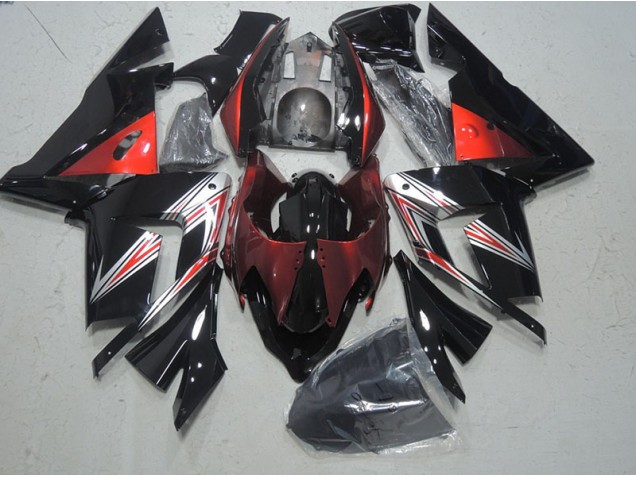 Schwarz Rot ZX10R 03-05 Motorrad Verkleidungen Schwarz Rot ZX10R 03-05 Motorrad Verkleidungen