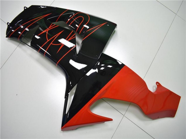 Schwarz Rot ZX10R 06-07 Motorrad Verkleidungen Schwarz Rot ZX10R 06-07 Motorrad Verkleidungen
