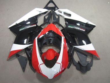 Schwarz Rote Weiß Ducati 848 07-14 Motorrad Verkleidungen