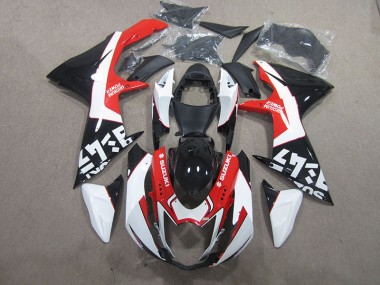 Schwarz Rote Weiß GSXR 600 K11 11-24 Motorrad Verkleidungen