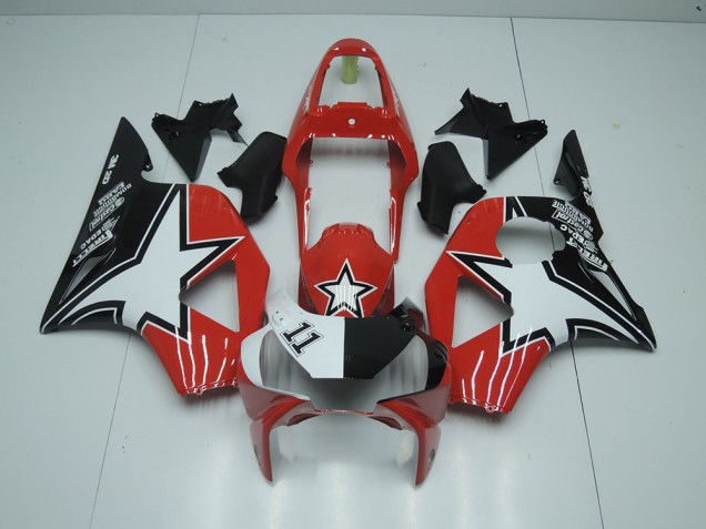 Schwarz Roter Stern CBR 900 RR 954 02-03 Motorrad Verkleidungen