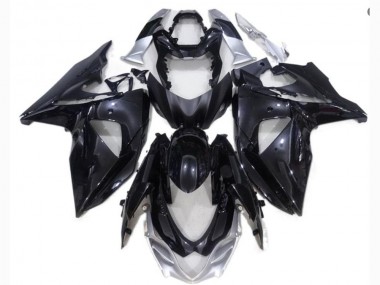 Schwarz Silber GSXR 1000 K9 09-16 Motorrad Verkleidungen
