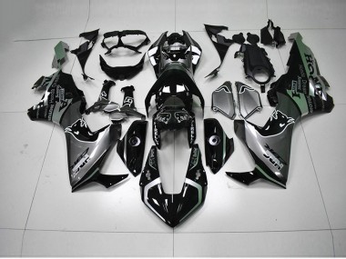Schwarz Silber HRC CBR 1000 RR 17-23 Motorrad Verkleidungen