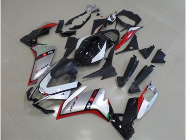 Schwarz Silber Rot RS4 50 125 11-18 Motorrad Vollverkleidung