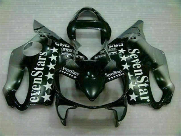 Schwarz Silber SevenStarss CBR 600 F4i 01-03 Motorrad Verkleidungen
