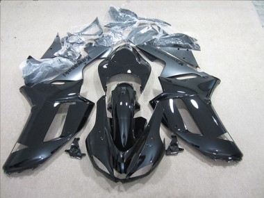 Schwarz Silber ZX6R 07-08 Motorrad Verkleidungen