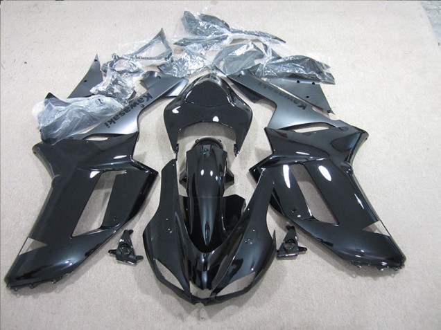 Schwarz Silber ZX6R 07-08 Motorrad Verkleidungen Schwarz Silber ZX6R 07-08 Motorrad Verkleidungen