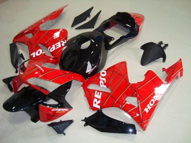 Schwarz Spider Man Repsol CBR 600 RR 03-04 Motorrad Verkleidungen