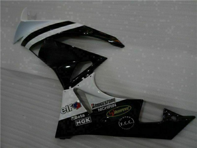 Schwarz Weiß 3M Touch4 ZX6R 09-12 Motorrad Verkleidung Schwarz Weiß 3M Touch4 ZX6R 09-12 Motorrad Verkleidung