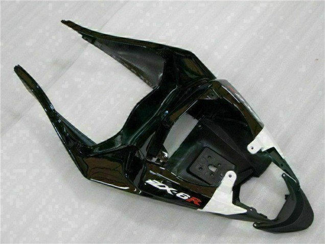 Schwarz Weiß 3M Touch4 ZX6R 09-12 Motorrad Verkleidungen Schwarz Weiß 3M Touch4 ZX6R 09-12 Motorrad Verkleidungen