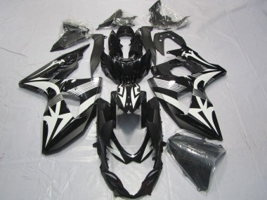 Schwarz Weiß GSXR 1000 K9 09-16 Motorrad Verkleidung
