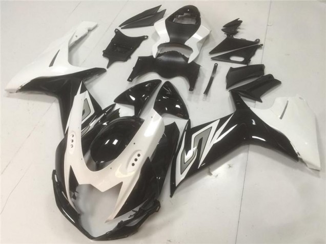 Schwarz Weiß GSXR 600 / 750 K11 11-24 Motorrad Verkleidungen Schwarz Weiß GSXR 600 / 750 K11 11-24 Motorrad Verkleidungen