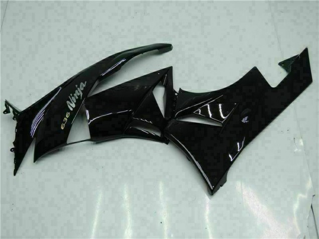 Schwarz Weiß Ninja 636 ZX6R 09-12 Motorrad Verkleidungen Schwarz Weiß Ninja 636 ZX6R 09-12 Motorrad Verkleidungen