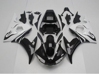 Schwarz Weiß R6 03-05 Motorrad Verkleidung