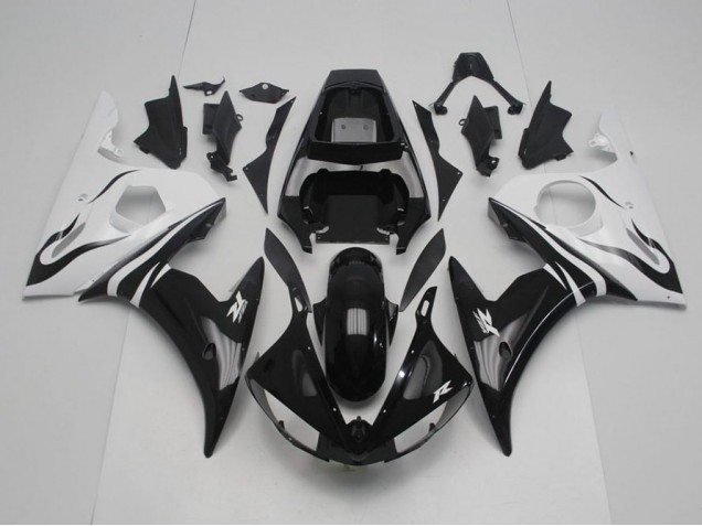 Schwarz Weiß R6 03-05 Motorrad Verkleidung Schwarz Weiß R6 03-05 Motorrad Verkleidung