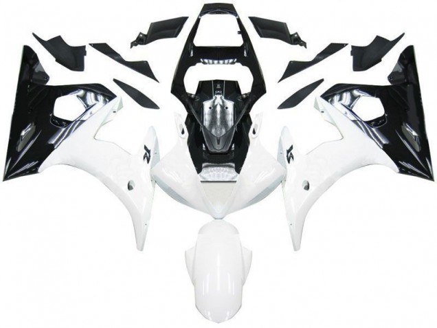 Schwarz Weiß R6 03-05 Motorrad Verkleidungen Schwarz Weiß R6 03-05 Motorrad Verkleidungen