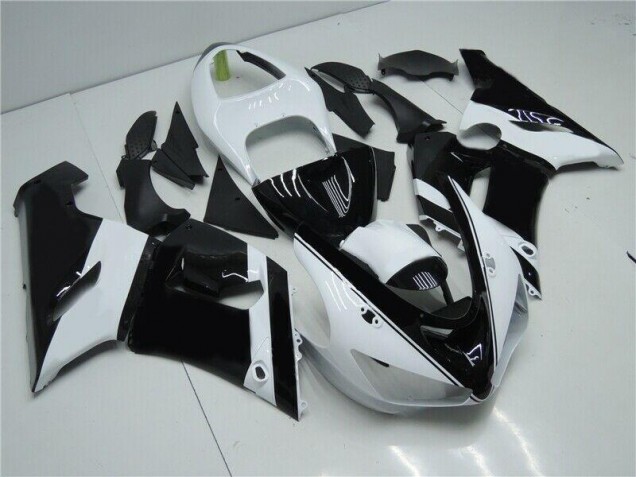 Schwarz Weiß ZX6R 05-06 Motorrad Verkleidungen Schwarz Weiß ZX6R 05-06 Motorrad Verkleidungen