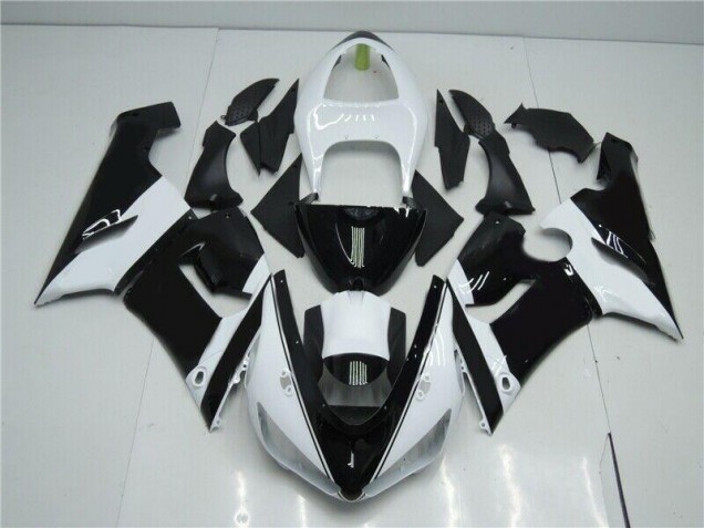 Schwarz Weiß ZX6R 05-06 Motorrad Verkleidungen Schwarz Weiß ZX6R 05-06 Motorrad Verkleidungen