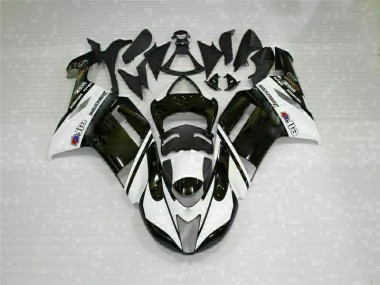 Schwarz Weiß ZX6R 07-08 Motorrad Verkleidung
