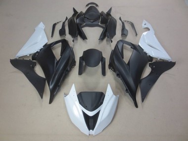 Schwarz Weiß ZX6R 13-18 Motorrad Verkleidung