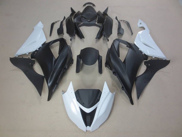 Schwarz Weiß ZX6R 13-18 Motorrad Verkleidung Schwarz Weiß ZX6R 13-18 Motorrad Verkleidung