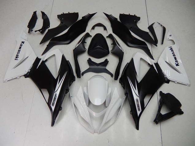 Schwarz Weiß ZX6R 13-18 Motorrad Verkleidungen Schwarz Weiß ZX6R 13-18 Motorrad Verkleidungen