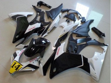 Schwarz Weißer Denso Rizoma 14 CBR 500 RR 13-15 Motorrad Verkleidungen