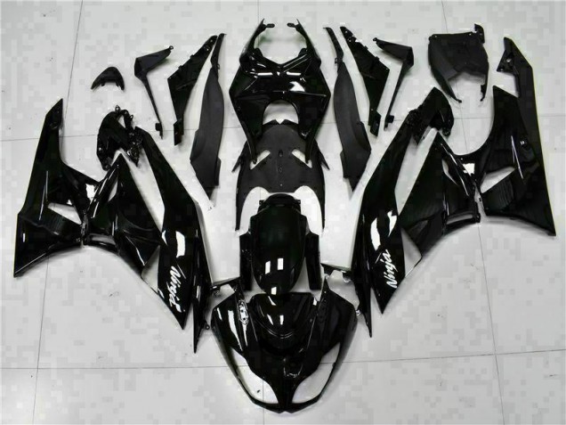 Schwarz Weißer Ninja ZX6R 09-12 Motorrad Verkleidungen Schwarz Weißer Ninja ZX6R 09-12 Motorrad Verkleidungen
