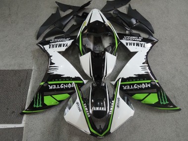 Schwarz Weißes Monster Pizzoli CBR 600 RR 07-08 Motorrad Verkleidungen