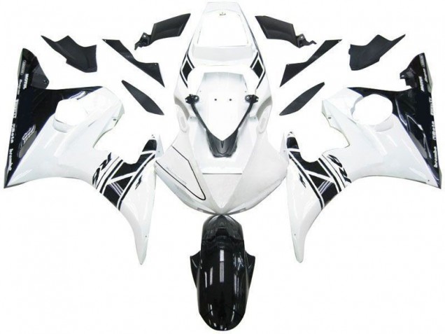 Schwarz Weißes Tribal R6 03-05 Motorrad Verkleidungen Schwarz Weißes Tribal R6 03-05 Motorrad Verkleidungen