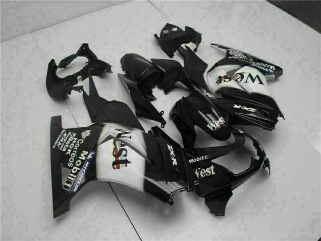 Schwarz West EX250 08-12 Motorrad Verkleidungen Schwarz West EX250 08-12 Motorrad Verkleidungen