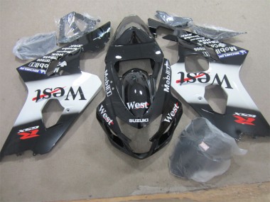 Schwarz West GSXR 600 K4 04-05 Motorrad Verkleidungen