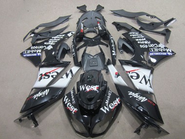 Schwarz West ZX6R 09-12 Motorrad Verkleidungen