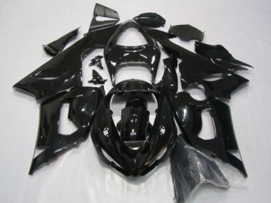 Schwarz ZX6R 05-06 Motorrad Verkleidungen