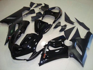 Schwarz ZX6R 05-06 Motorrad Vollverkleidung