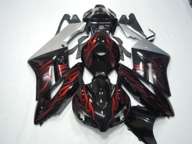 Schwarz rote Flamme CBR 1000 RR 04-05 Motorrad Verkleidungen